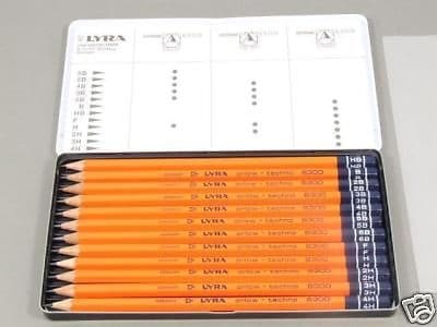 Lyra Artist Sketching Drawing Pencils Set of 12